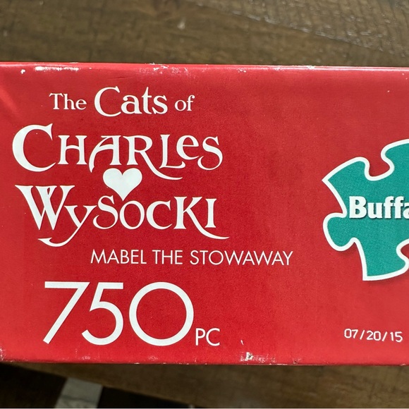 The Cats of Charles Wysocki Puzzle - 750 Pieces -Mabel the Stowaway - Picture 3 of 6